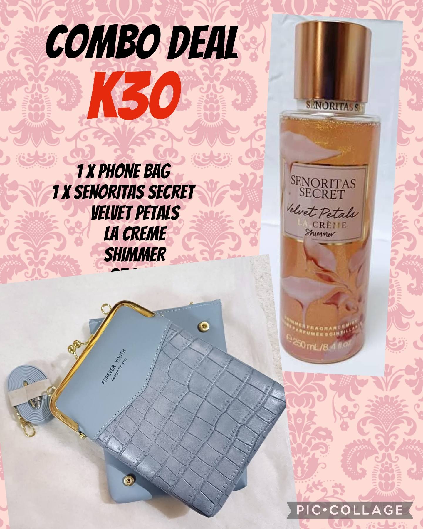 Phone Bag and Senorita Secret Shimmer Combo