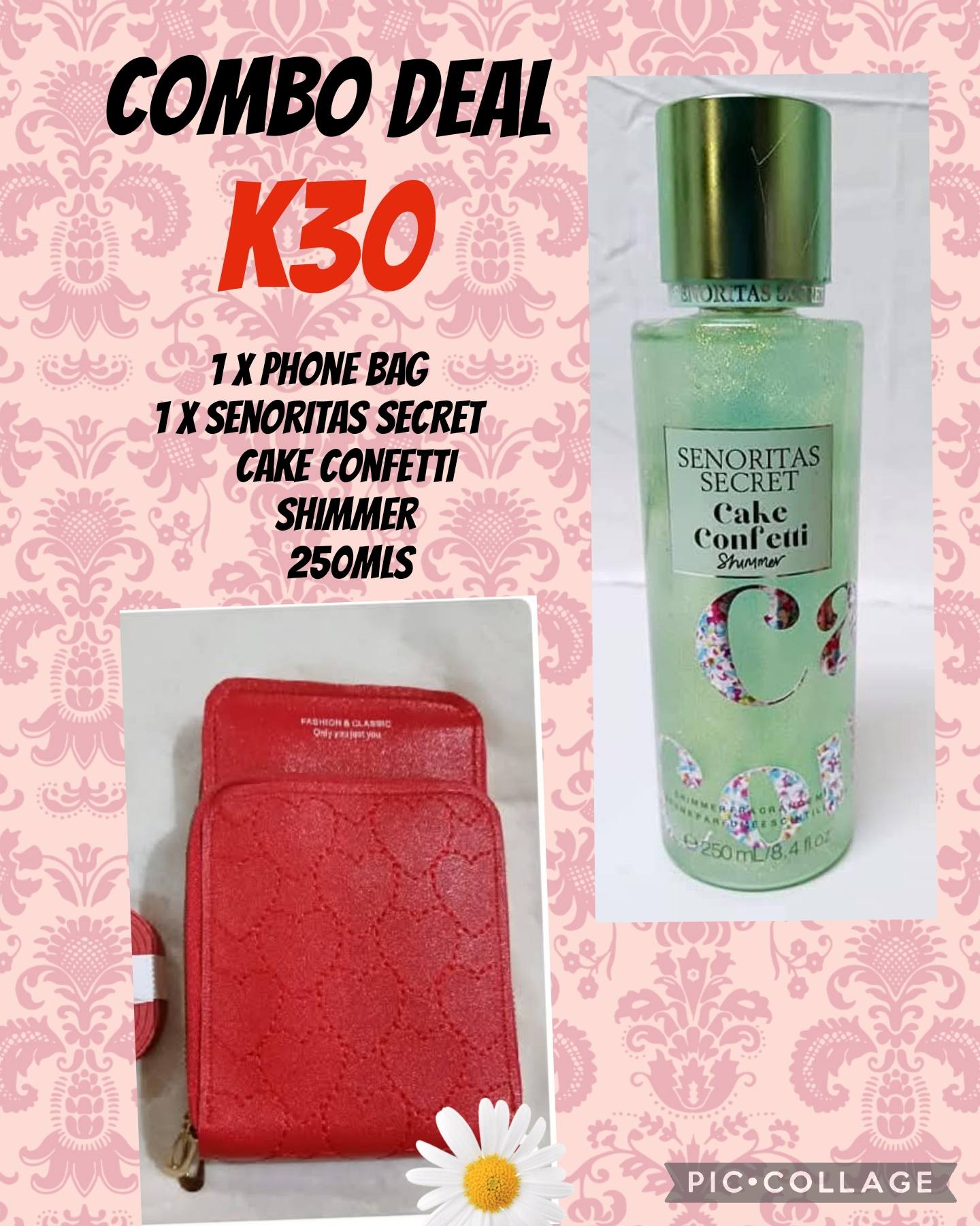 Phone Bag and Senorita Secret Shimmer Combo