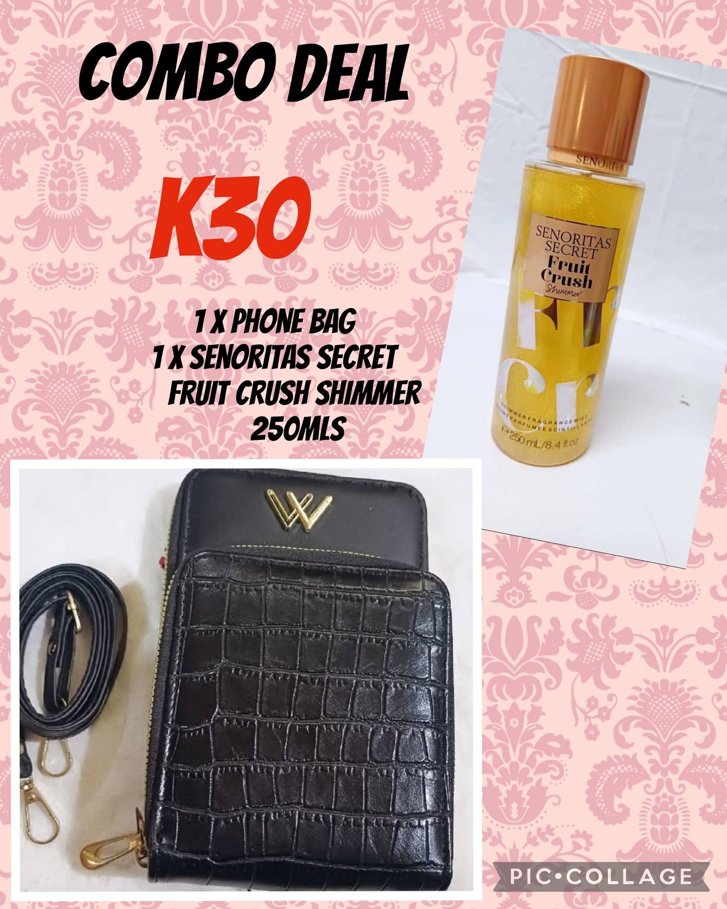 Phone Bag and Senorita Secret Shimmer Combo