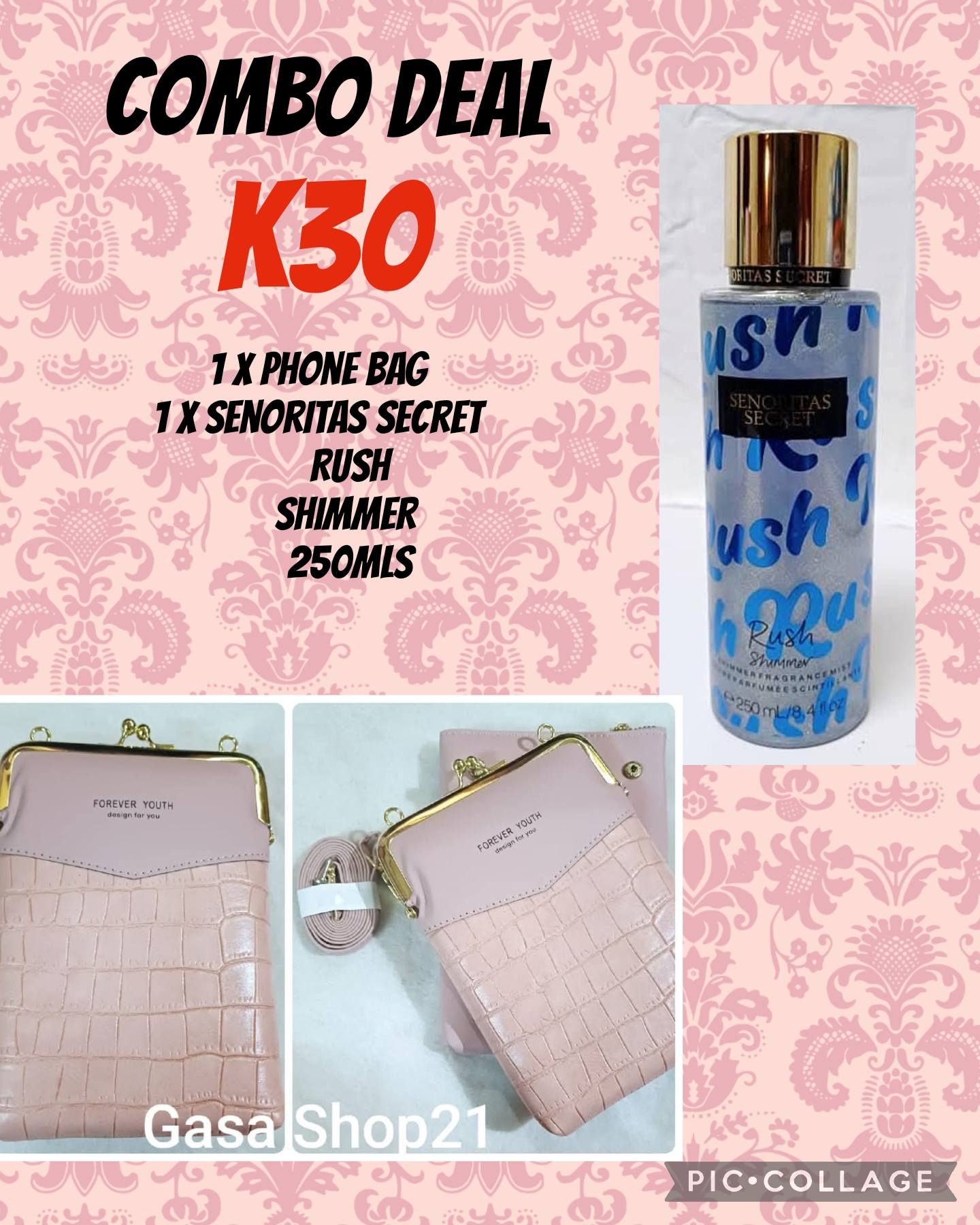 Phone Bag and Senorita Secret Shimmer Combo