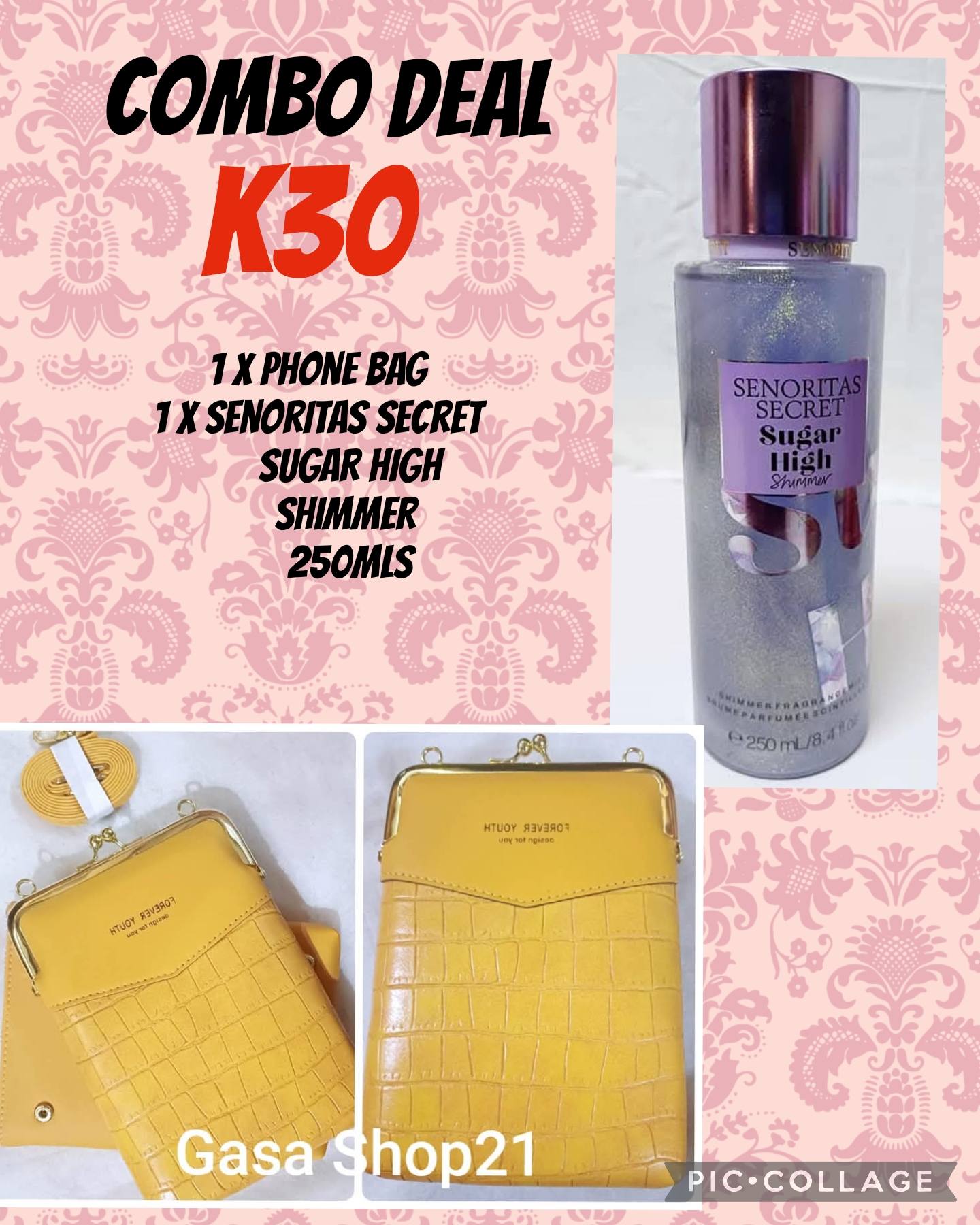Phone Bag and Senorita Secret Shimmer Combo