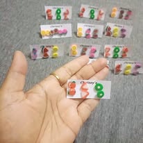 Chrissy's 3pcs Mixed Fruity Stud Earrings