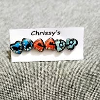 Mini Assorted Heart Studs 3pcs