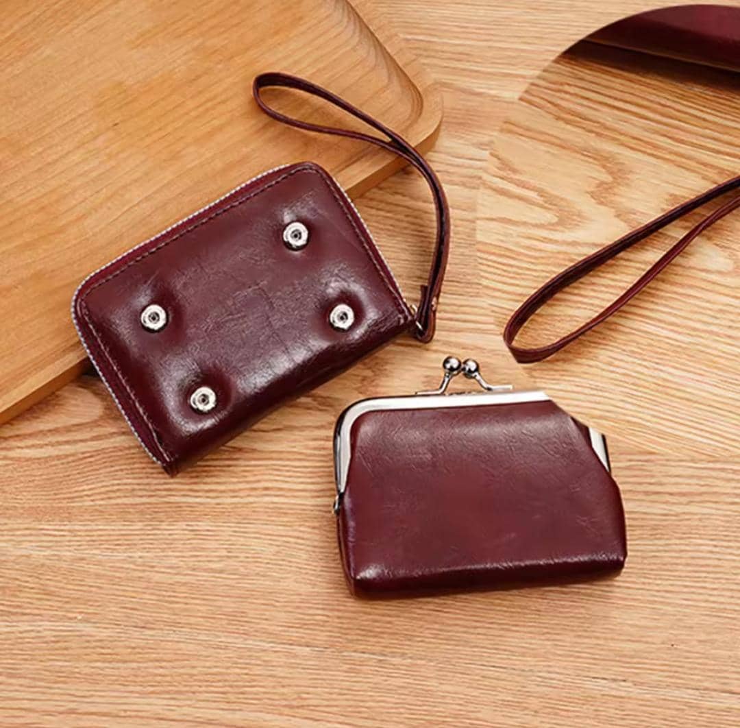2 in 1 Mini Wallet Coin Purse & Card Holder