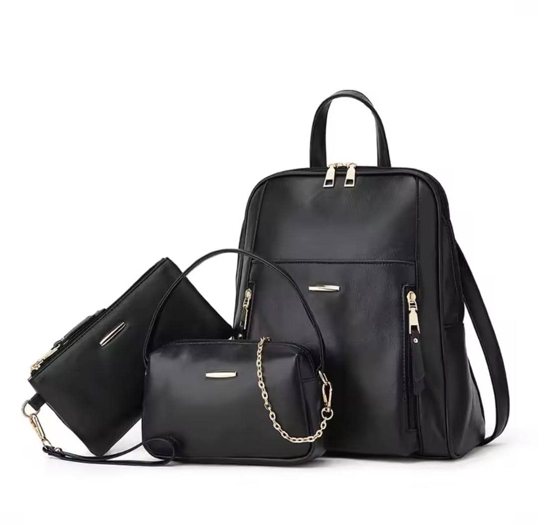 3 in 1 Leather Back Pack